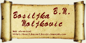 Bosiljka Moljković vizit kartica